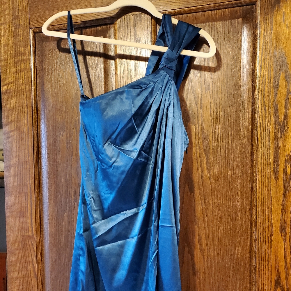 Banana Republic Teal Mini Dress One Shoulder
